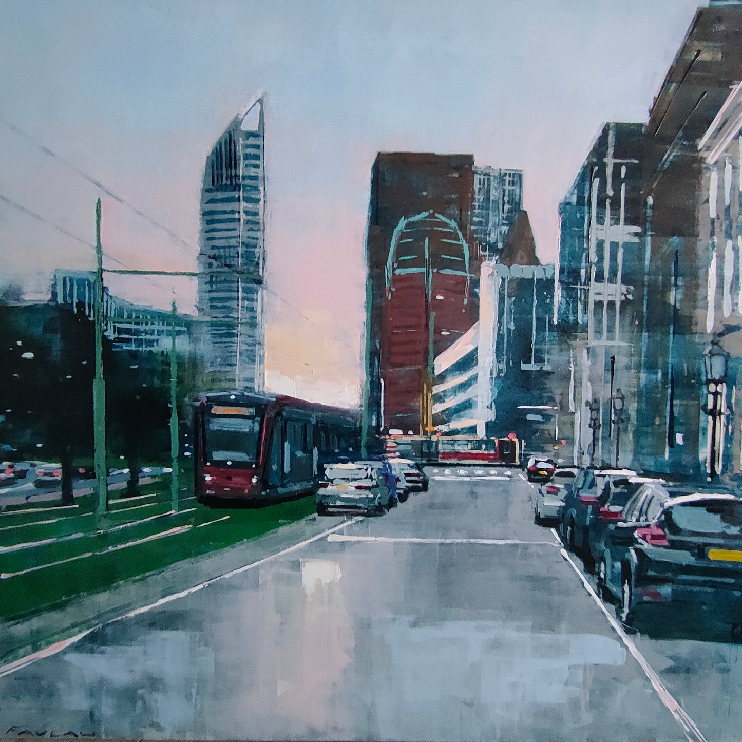 The Hague's skyline & trams