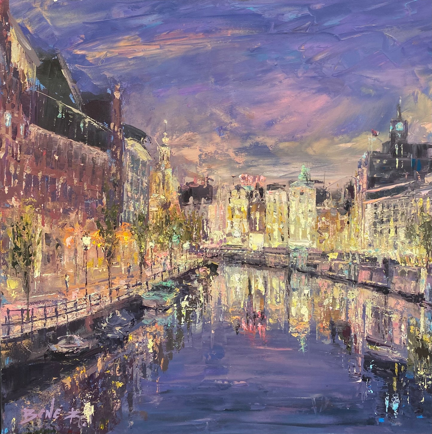Amsterdam zomernachtstuk