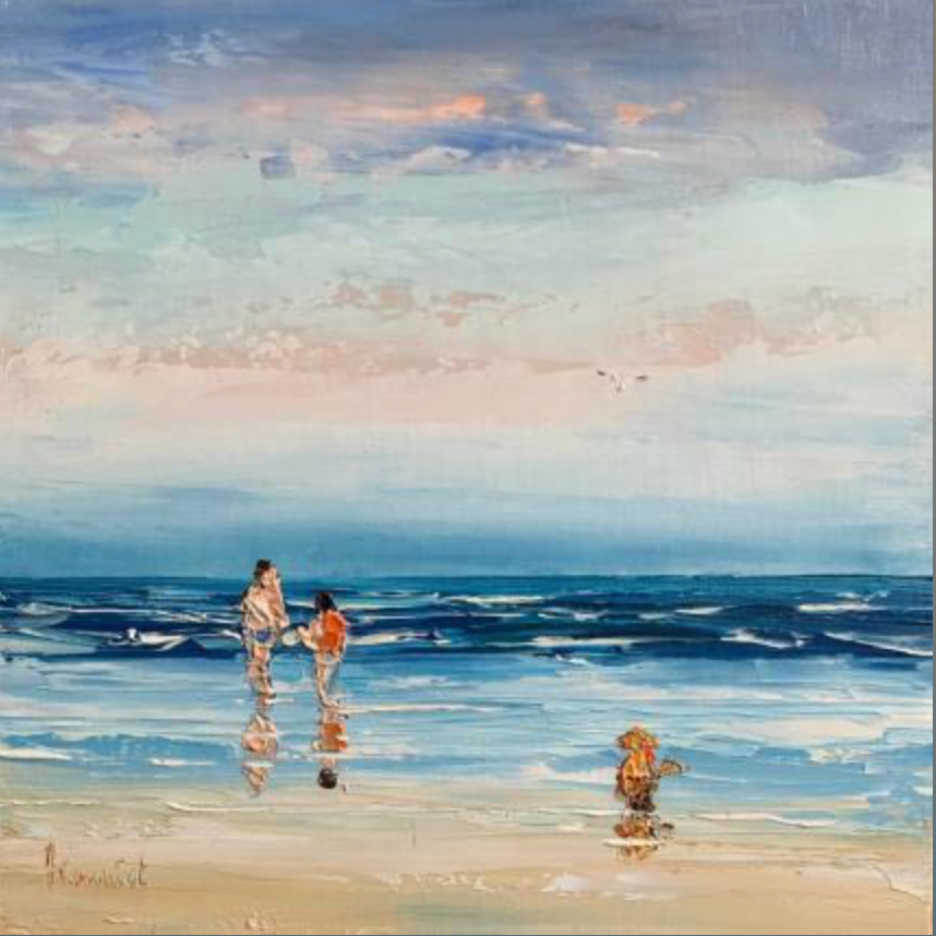 Jour de bain sur la pointe des pieds