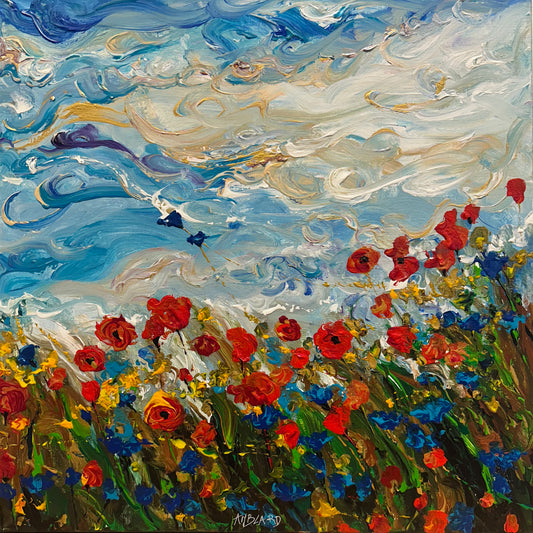Poppies and clouds N2