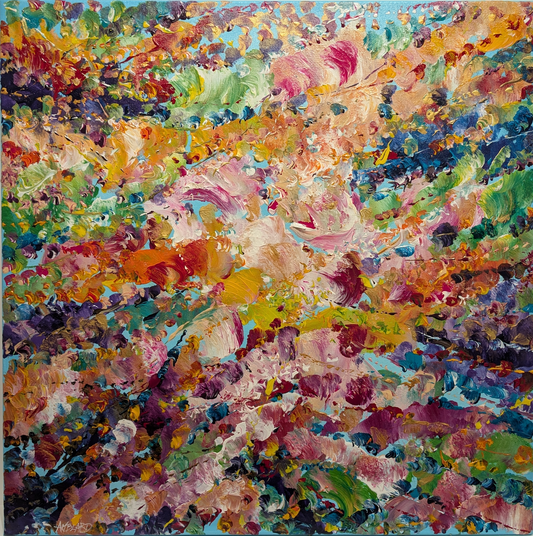 Composition florale abstraite