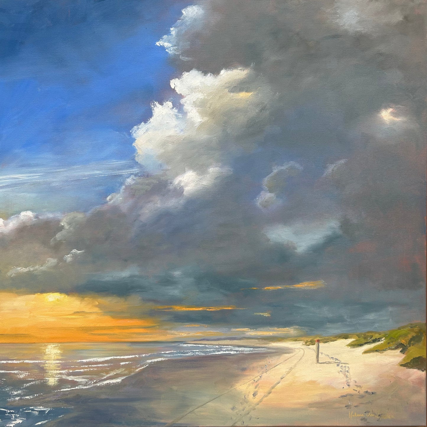 Stil strand ‘s avonds