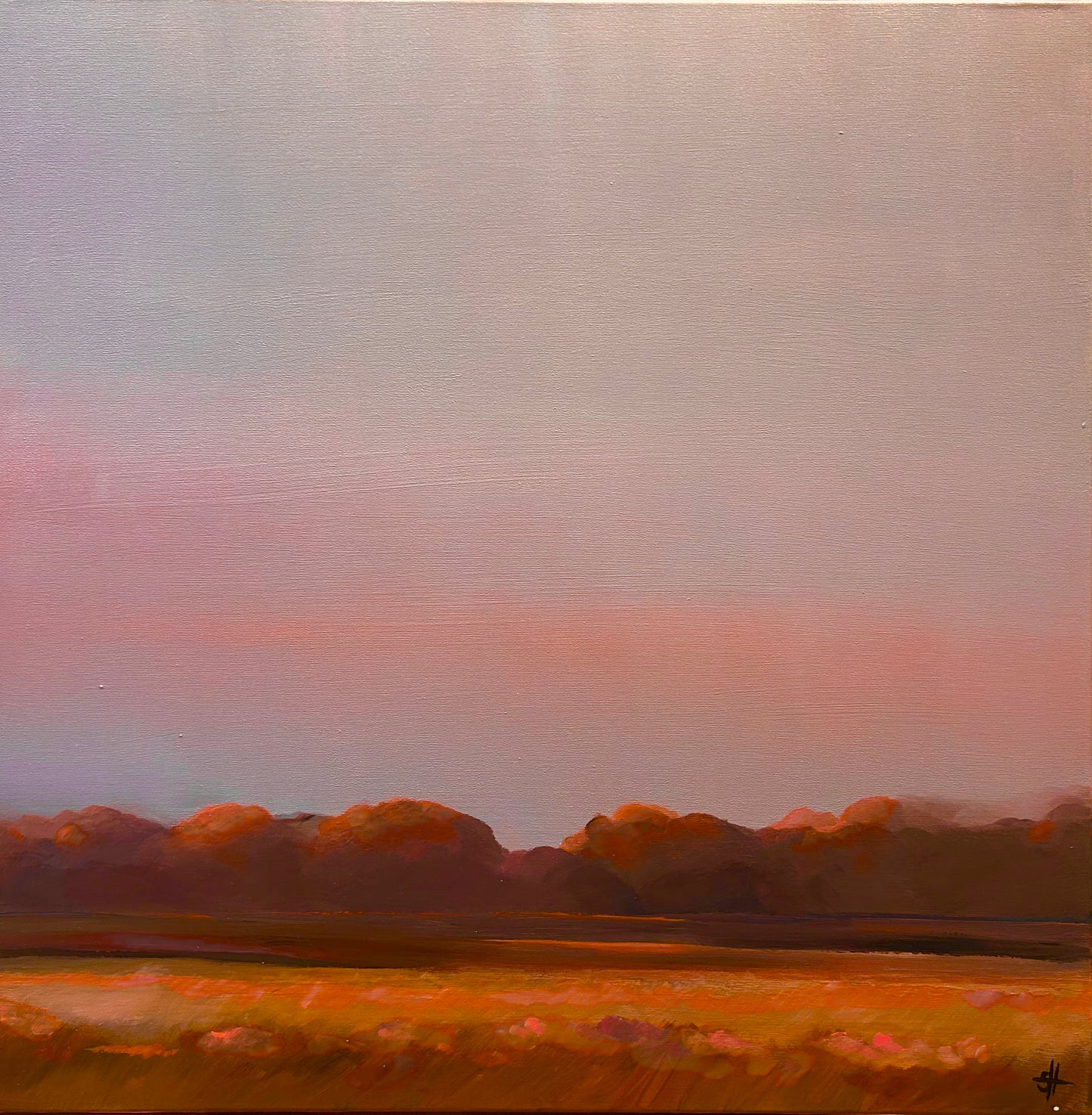 AUTUMN LANDSCAPE WITH MORNING MIST