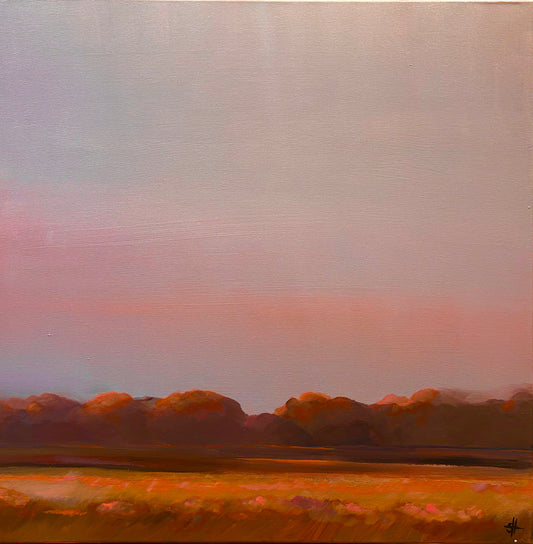 AUTUMN LANDSCAPE WITH MORNING MIST