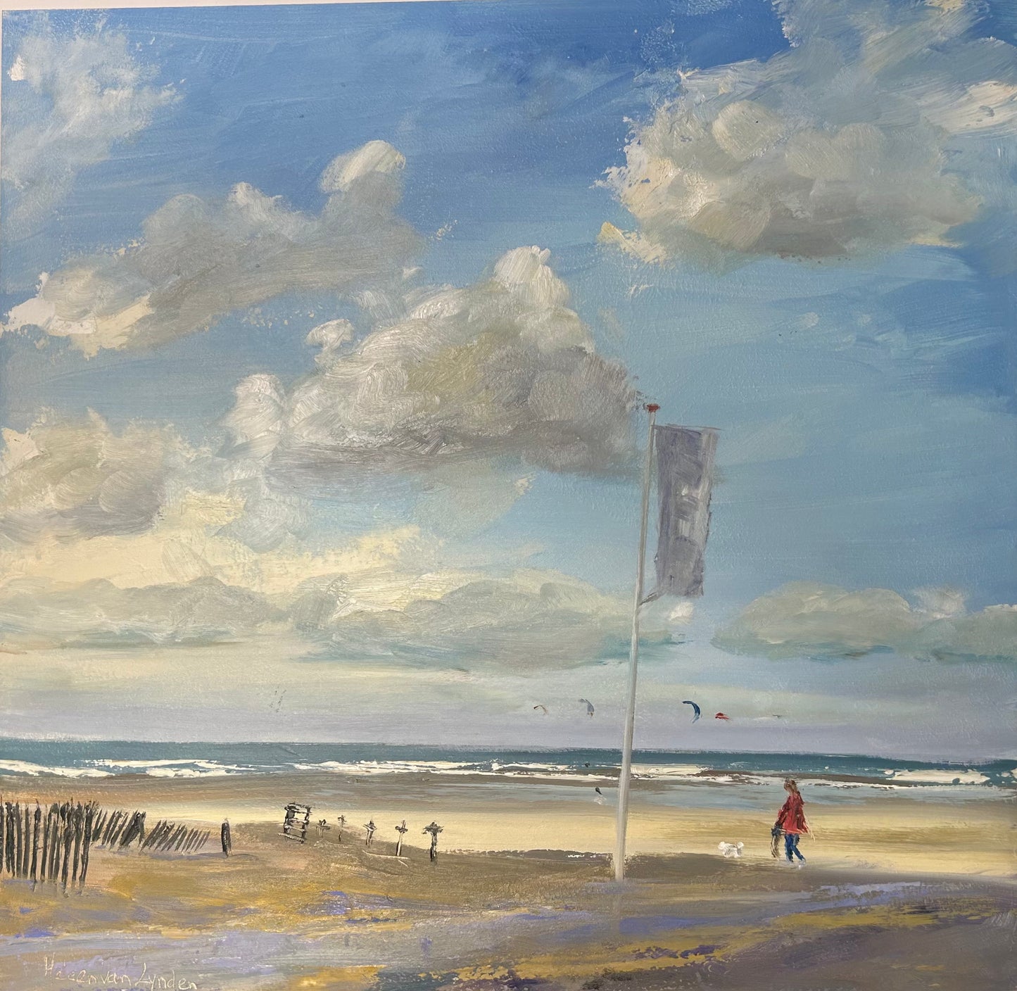 Winderige dag in Noordwijk