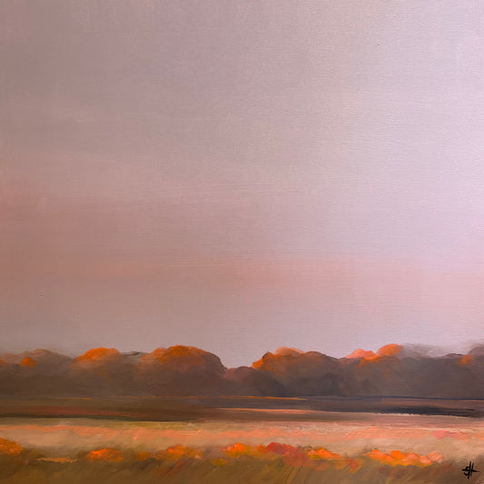 AUTUMN LANDSCAPE WITH MORNING MIST