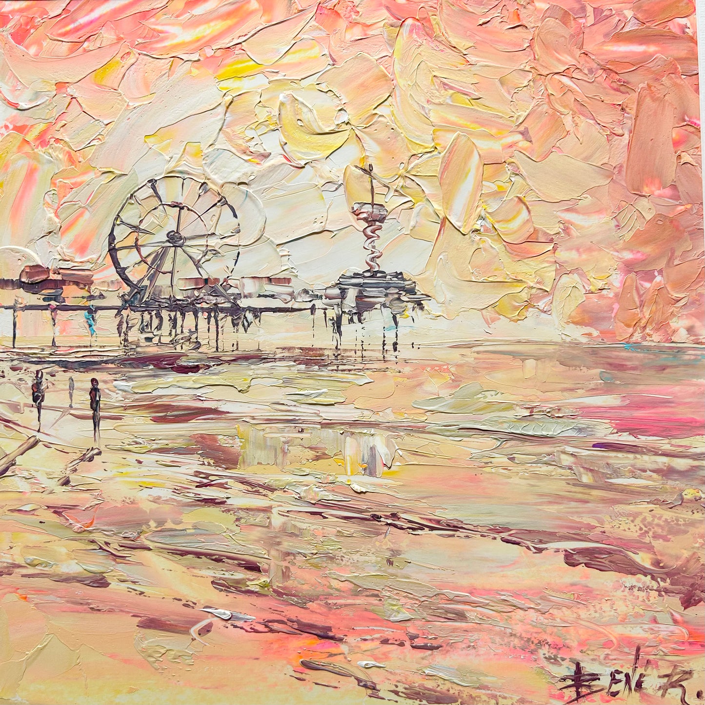 Autumn Fireworks over the Beach