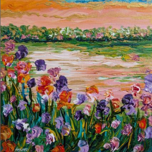 Iris au bord de l'eau