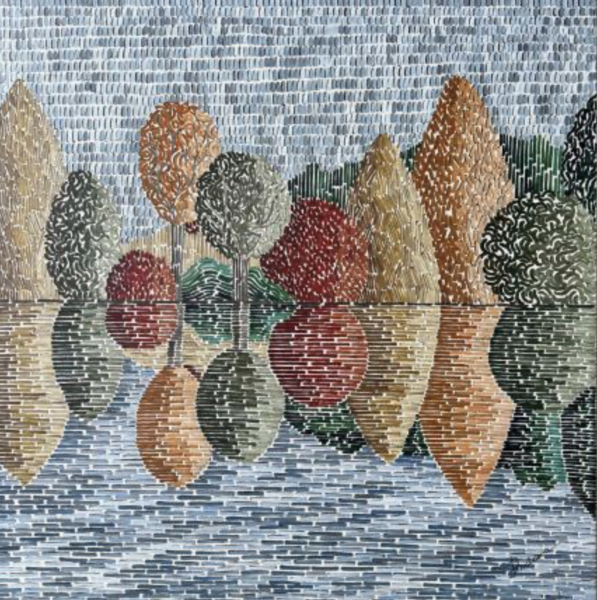 Autumn beyond the lake 1