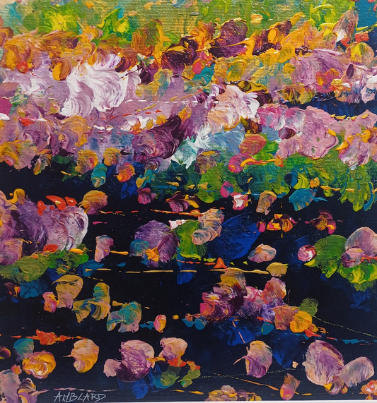 Etang fleuri