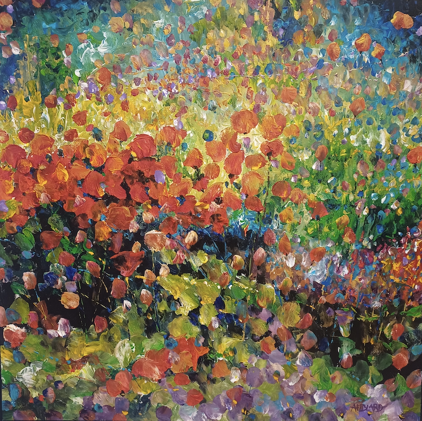 Multicolored garden