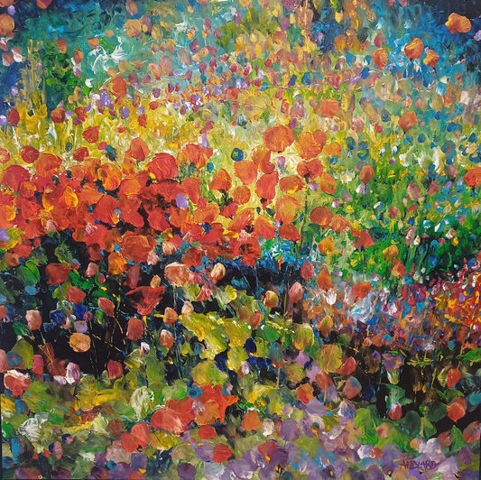 Multicolored garden