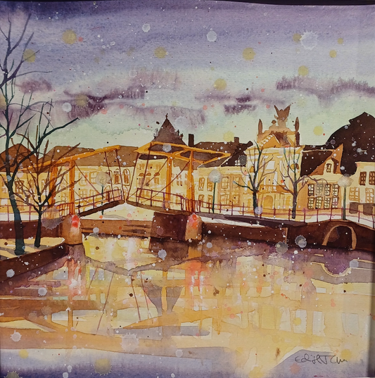 Gravestenenbrug Night, Haarlem