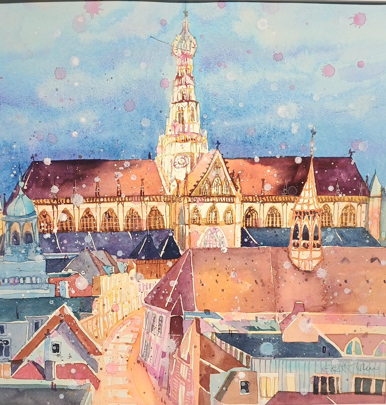 Grote St. Bavokerk Night, Haarlem