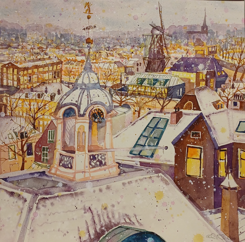 City at night, Haarlem