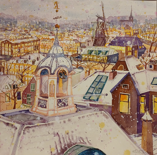 City at night, Haarlem