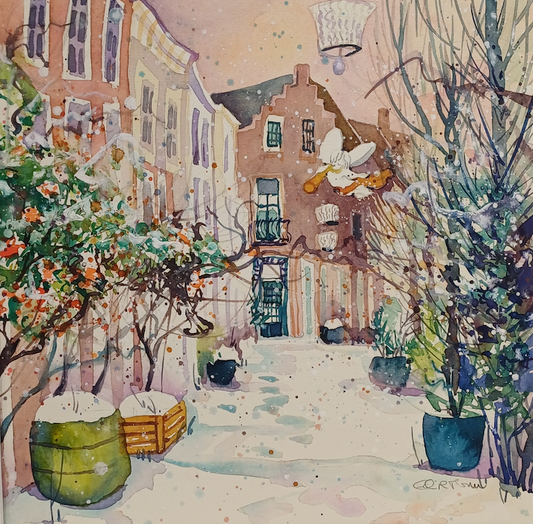 Haarlem Korte Houtstraat Winter