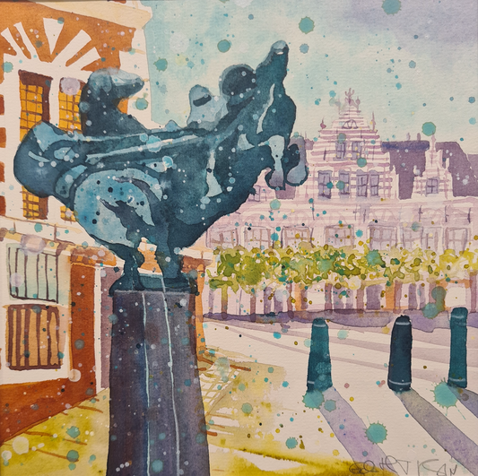 Haarlem Grote Markt Toernooirijders