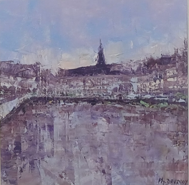 Le clocher violet
