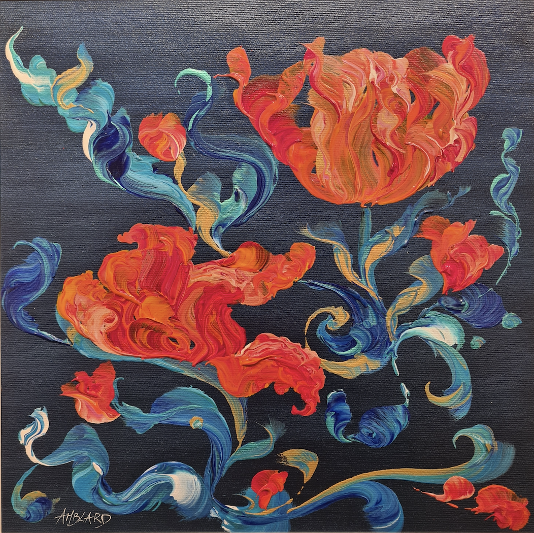 Tulipes rouges orangées